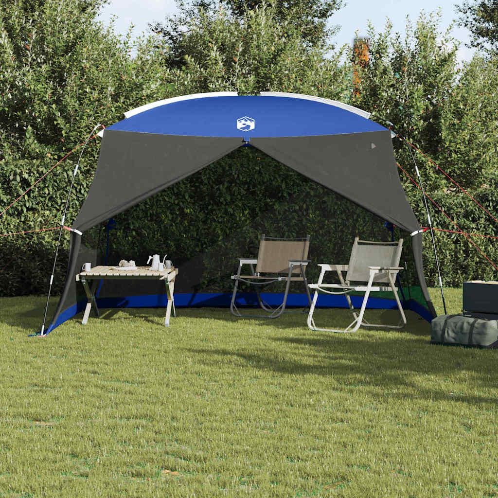 vidaXL Namiot z moskitierą z dachem Niebieski Azur 380 x 380 x 225 cm