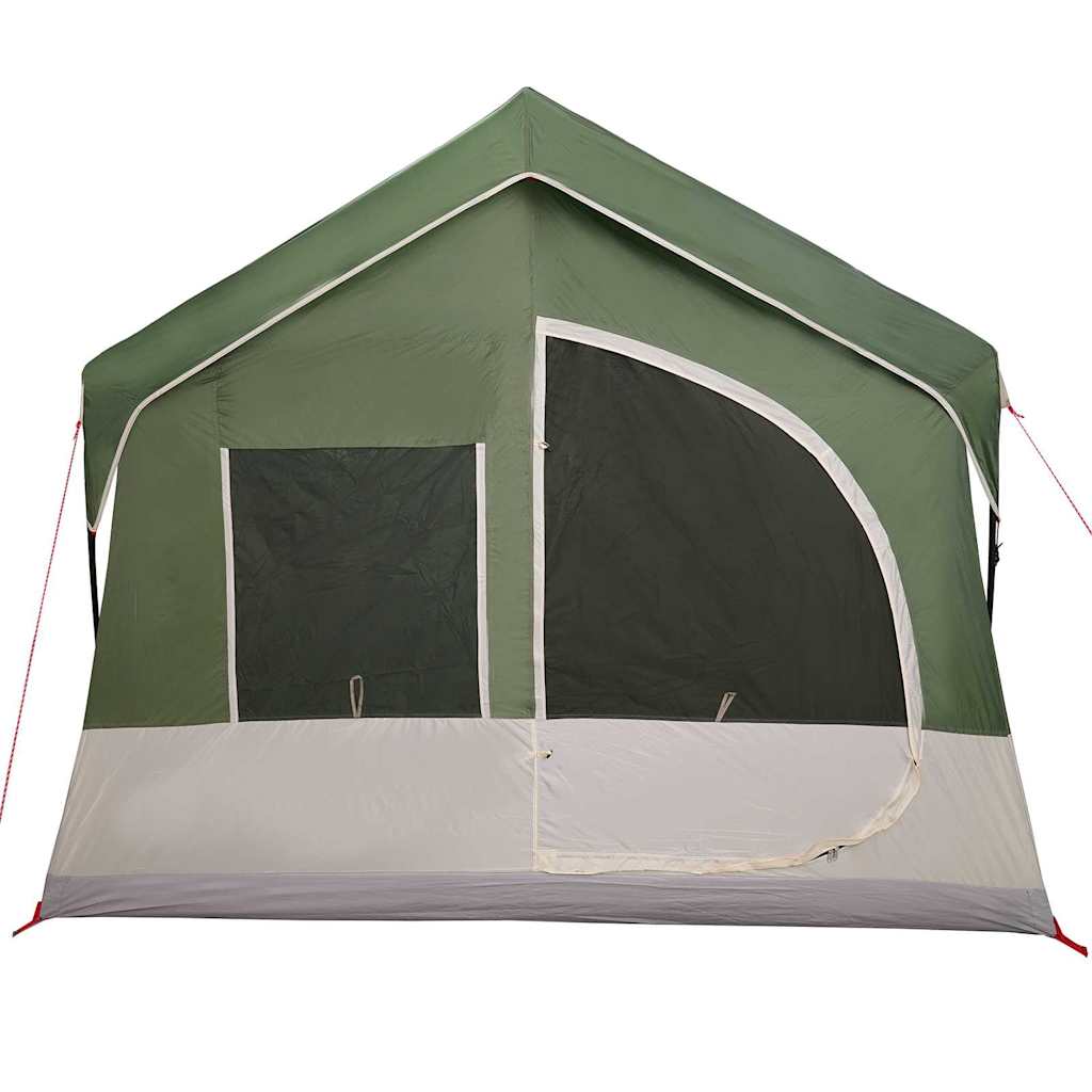 vidaXL Namiot rodzinny Zielony i Biały 620 x 322 x 240 cm Poliester