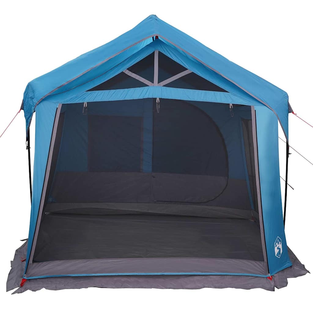vidaXL Namiot rodzinny Niebieski i szary 620 x 322 x 240 cm Poliester