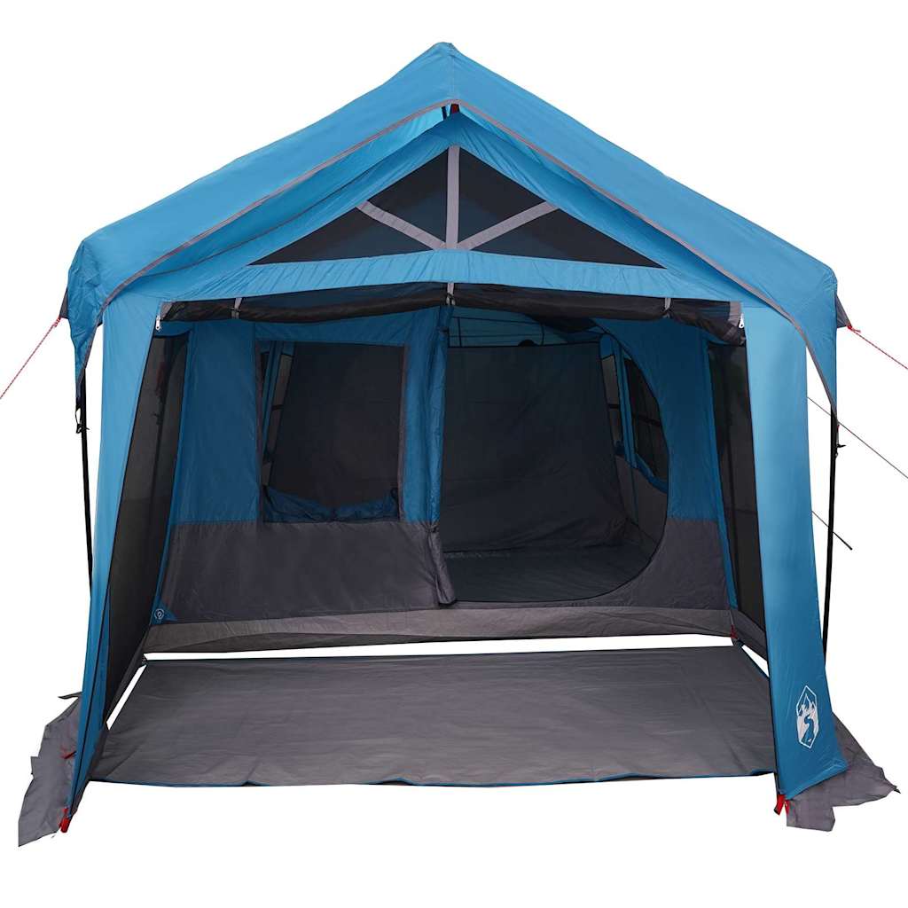 vidaXL Namiot rodzinny Niebieski i szary 620 x 322 x 240 cm Poliester