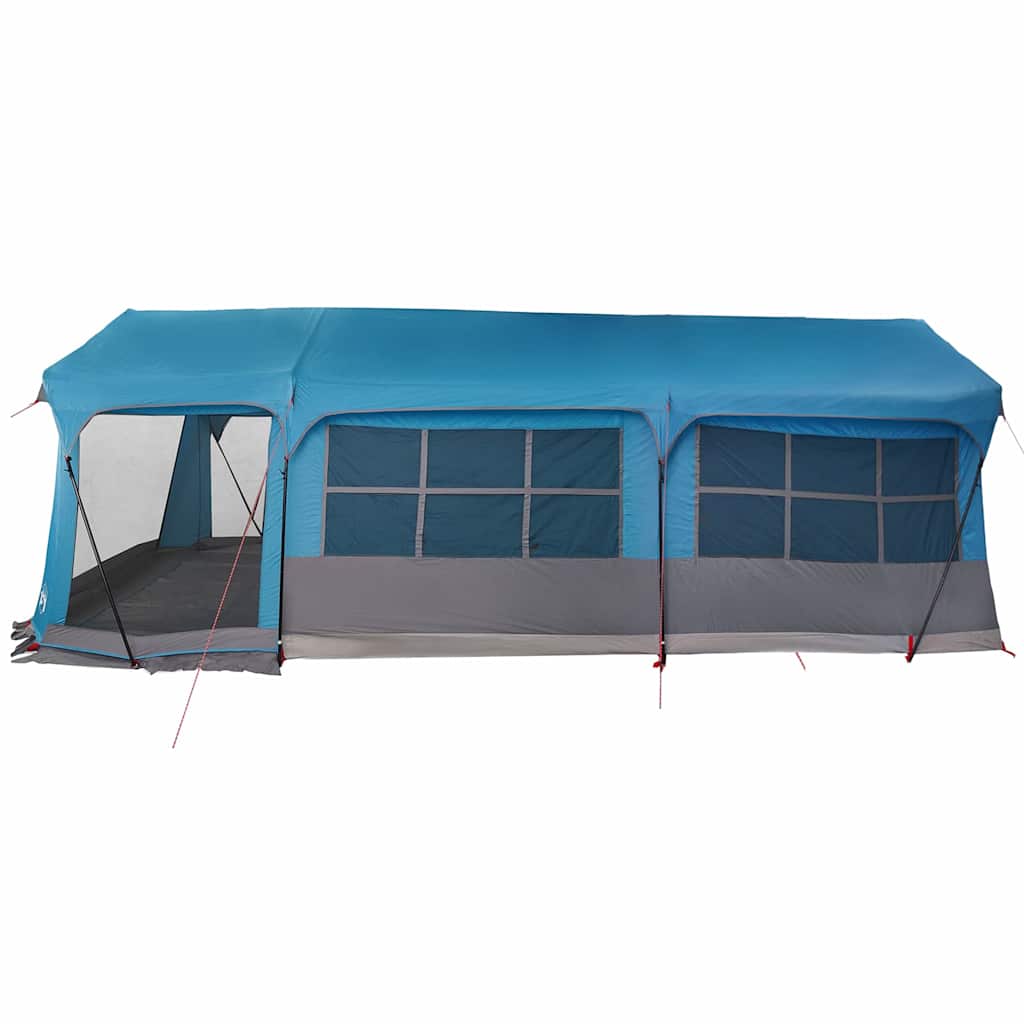 vidaXL Namiot rodzinny Niebieski i szary 620 x 322 x 240 cm Poliester
