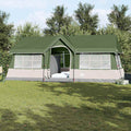 vidaXL Namiot rodzinny z dachem Zielony i beżowy 622 x 295 x 238 cm