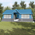 vidaXL Namiot rodzinny z dachem Niebieski i szary 622 x 295 x 238 cm