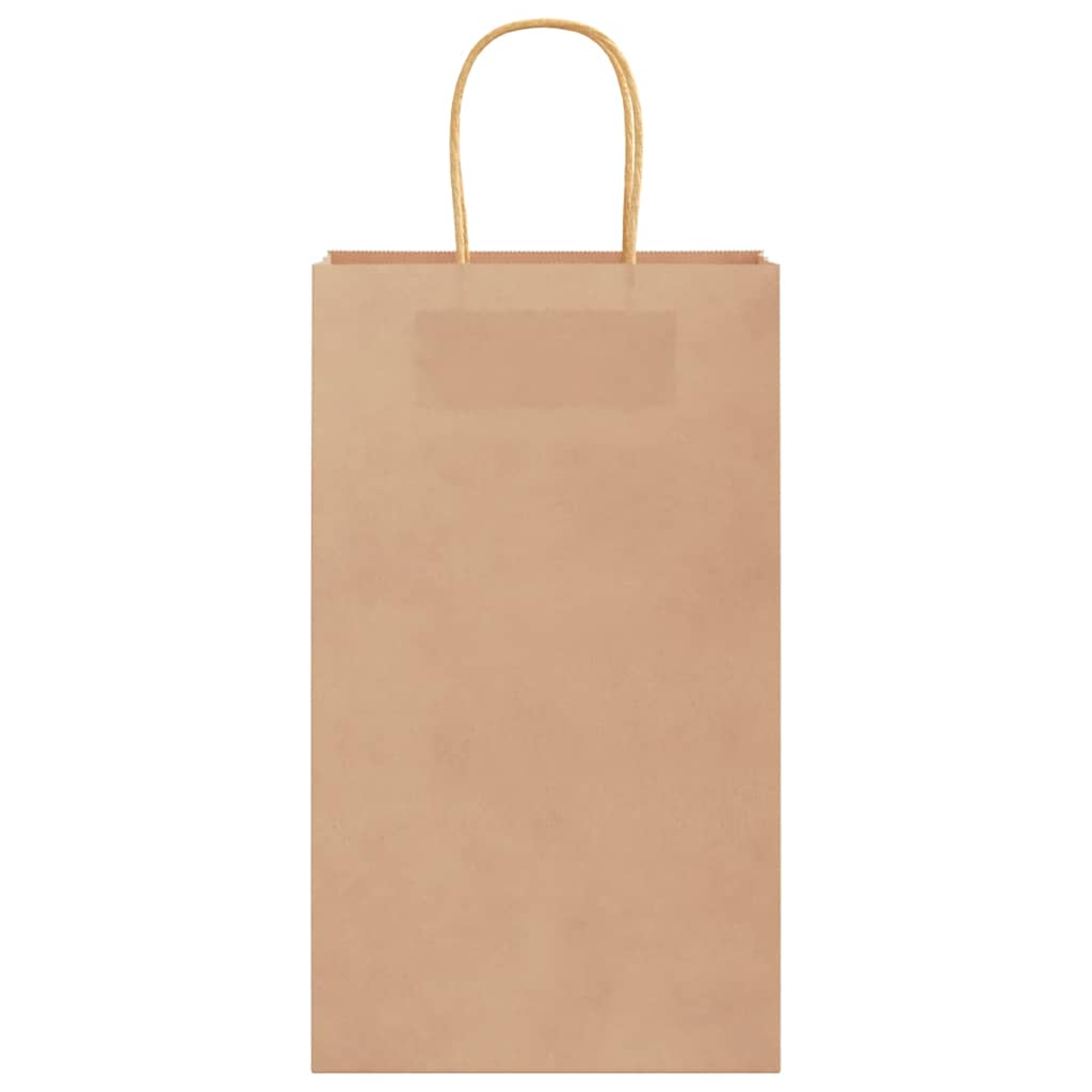 vidaXL Torby papierowe 50 szt. z uchwytami Brązowe 21x11x36 cm