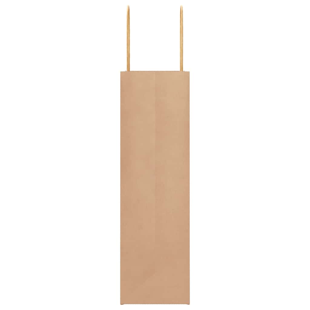 vidaXL Torby papierowe 50 szt. z uchwytami Brązowe 21x11x36 cm