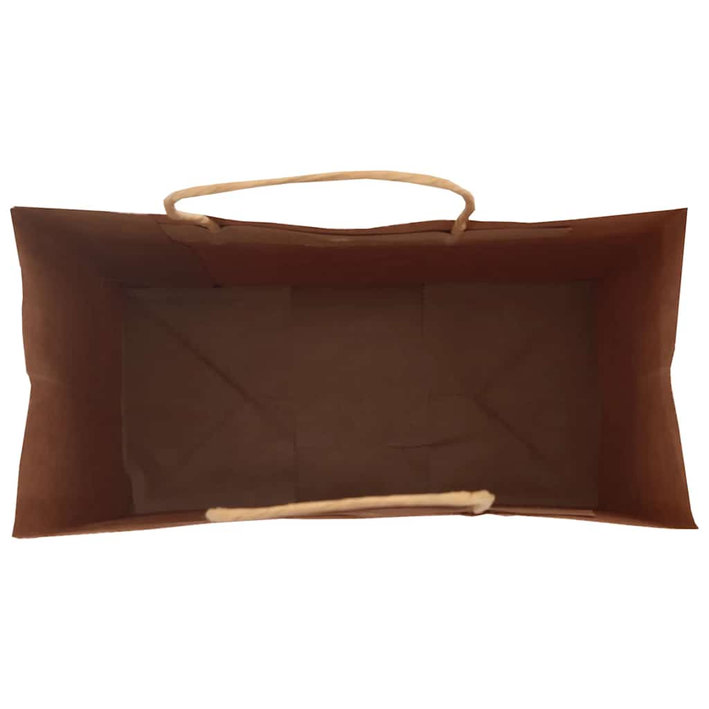 vidaXL Torby papierowe 50 szt. z uchwytami Brązowe 21x11x36 cm