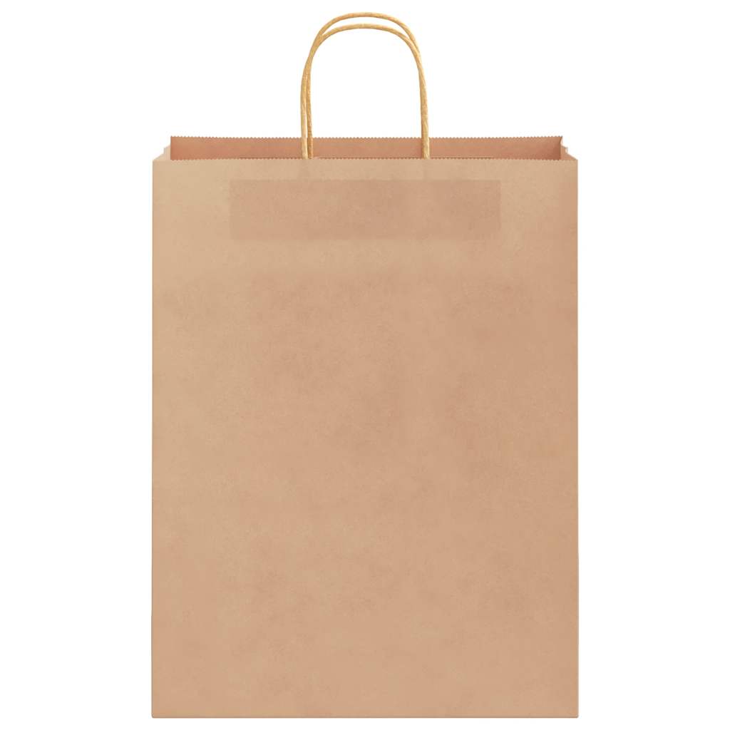 vidaXL Torby papierowe 50 szt. z uchwytami Brązowe 32x12x42 cm