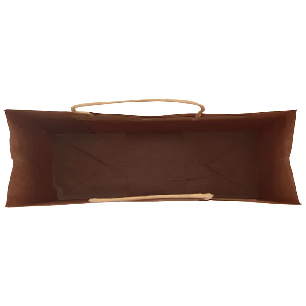 vidaXL Torby papierowe 50 szt. z uchwytami Brązowe 32x12x42 cm