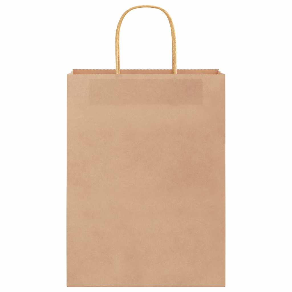 vidaXL Torby papierowe 250 szt. z uchwytami Brązowe 26x12x35 cm