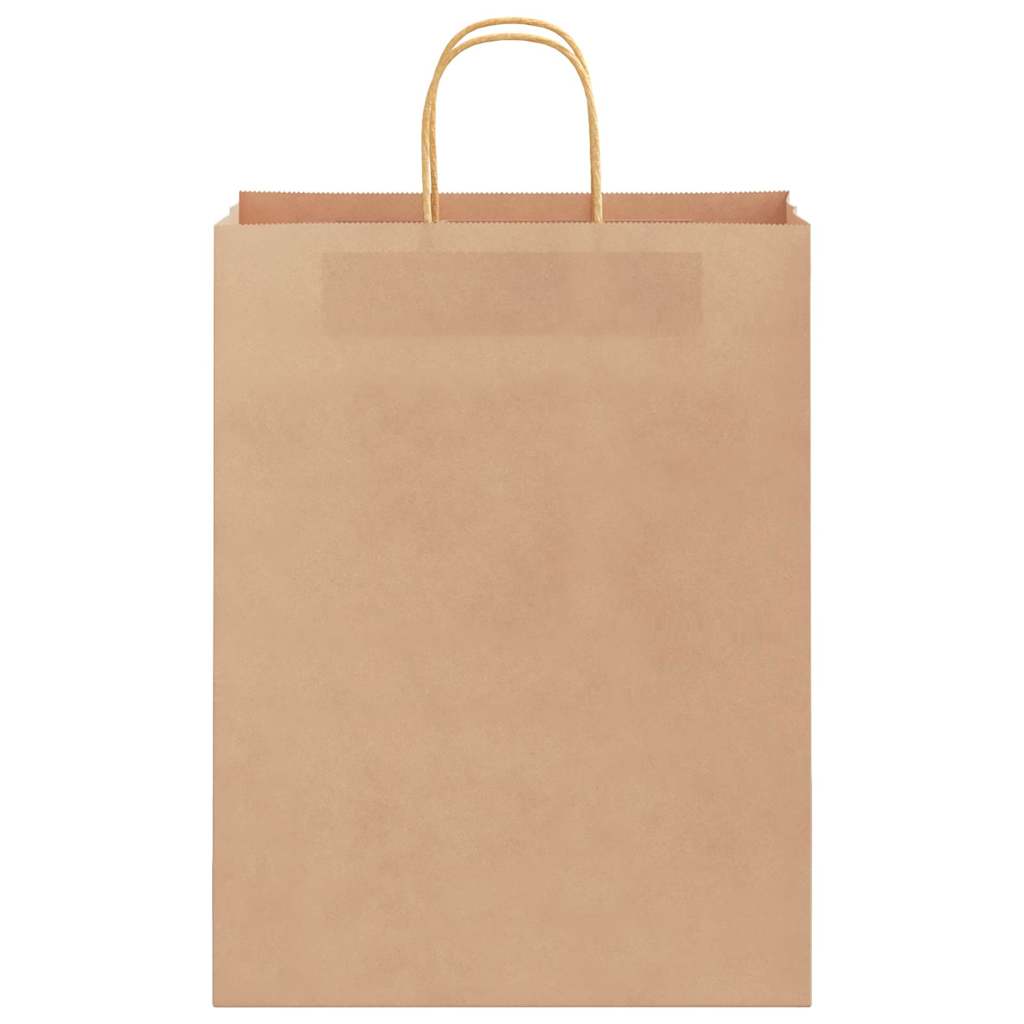 vidaXL Torby papierowe 250 szt. z uchwytami Brązowe 32x12x42 cm