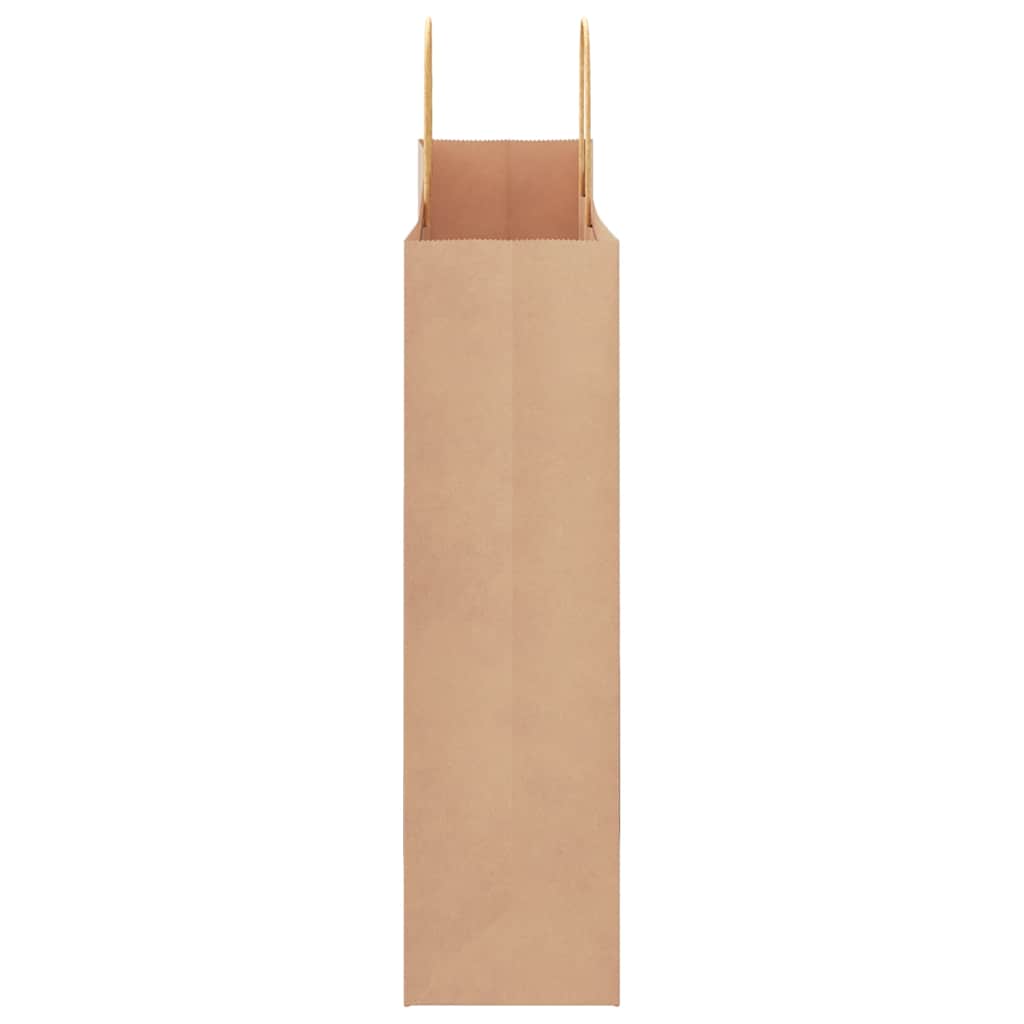 vidaXL Torby papierowe 250 szt. z uchwytami Brązowe 32x12x42 cm