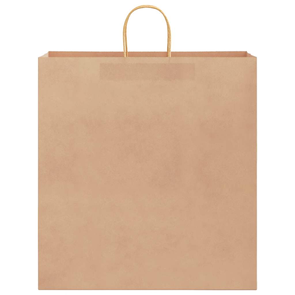 vidaXL Torby papierowe 250 szt. z uchwytami Brązowe 45x17x48 cm