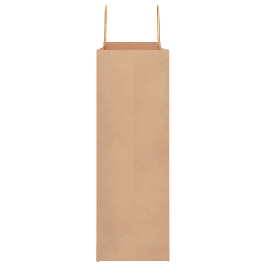 vidaXL Torby papierowe 250 szt. z uchwytami Brązowe 45x17x48 cm