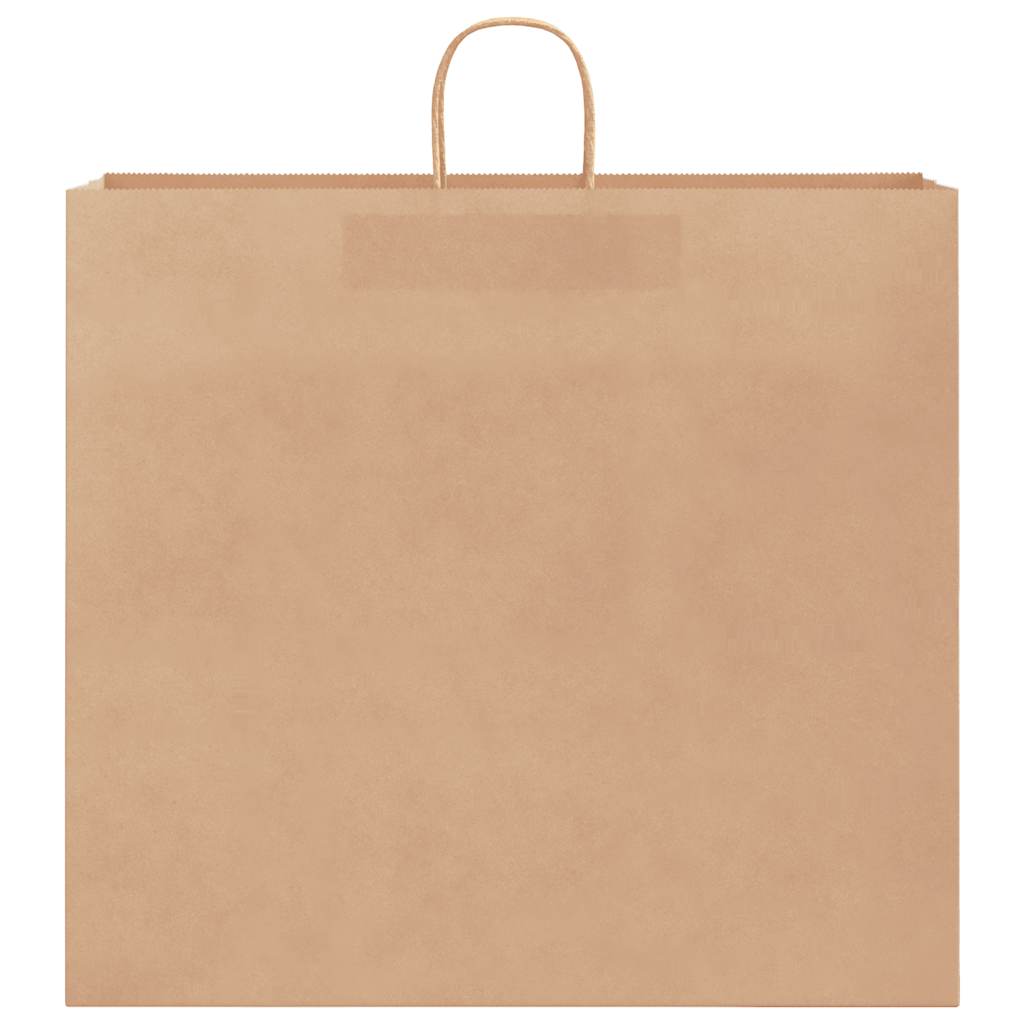 vidaXL Torby papierowe 250 szt. z uchwytami Brązowe 54x15x49 cm