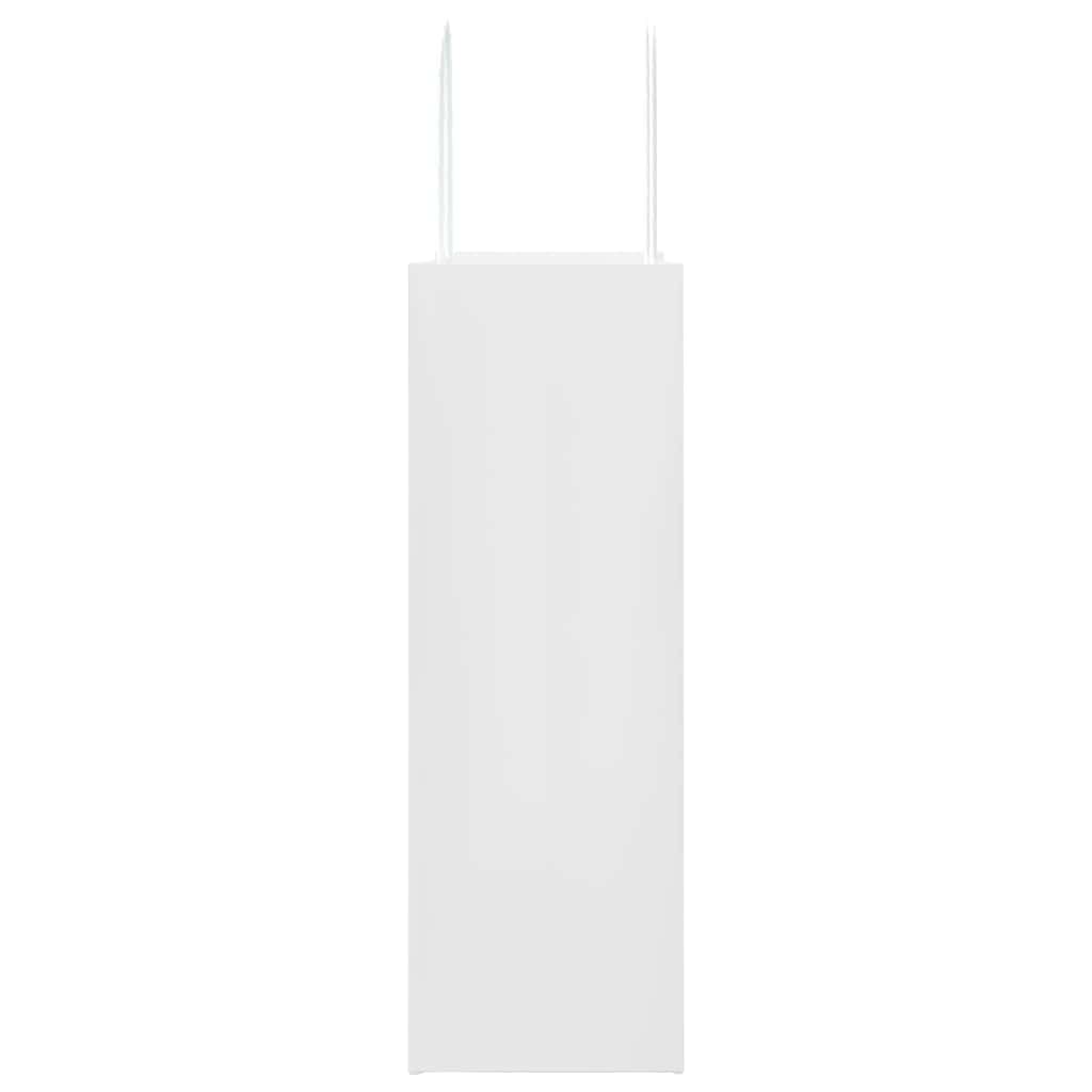 vidaXL Torby papierowe 50 szt. z uchwytami białe 26x12x35 cm