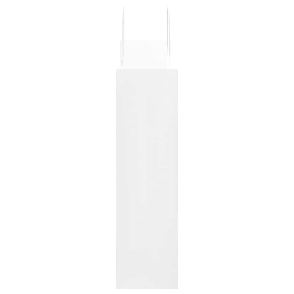 vidaXL Torby papierowe 250 szt. z uchwytami białe 32x12x42 cm