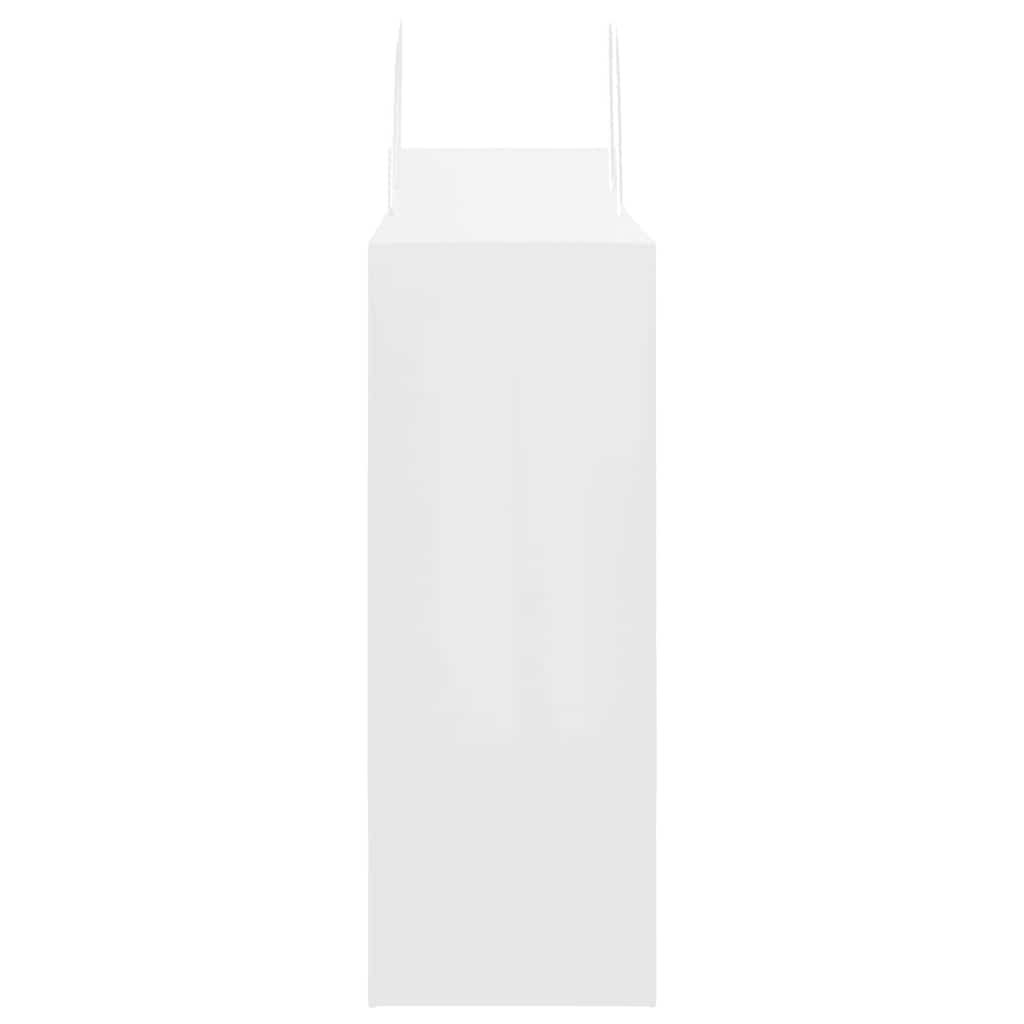 vidaXL Torby papierowe 250 szt. z uchwytami białe 32x17x44 cm