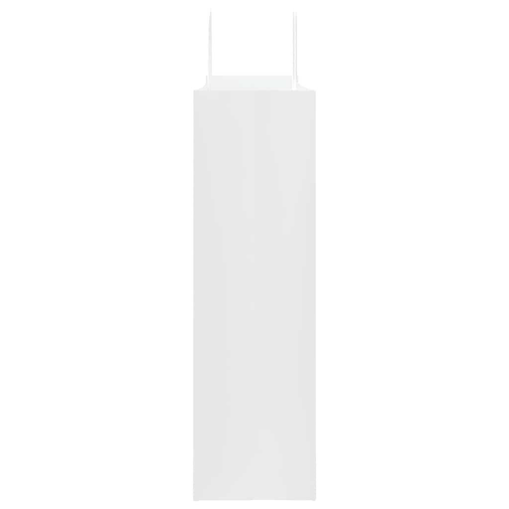 vidaXL Torby papierowe 250 szt. z uchwytami białe 54x15x49 cm