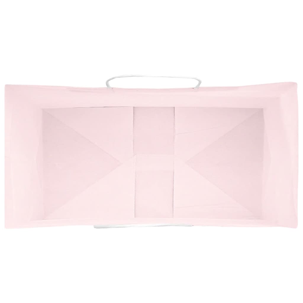 vidaXL Torby papierowe 50 szt. z uchwytami Różowe 21x11x28 cm
