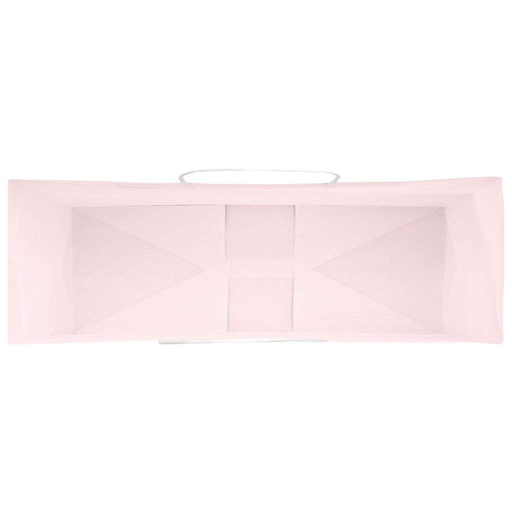 vidaXL Torby papierowe 50 szt. z uchwytami różowe 32x12x42 cm
