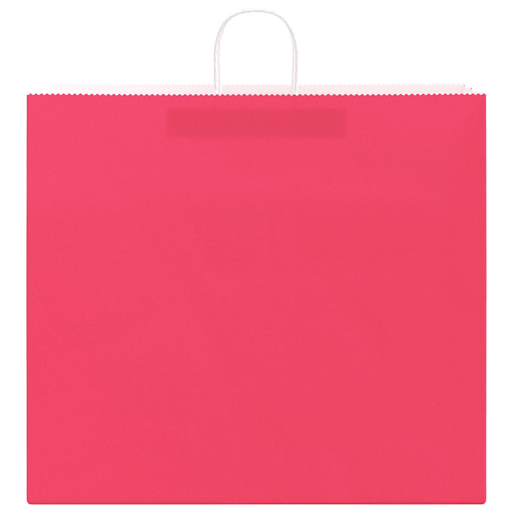 vidaXL Torby papierowe 50 szt. z uchwytami różowe 54x15x49 cm