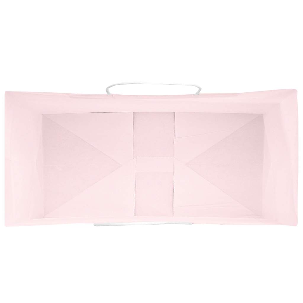 vidaXL Torby papierowe 250 szt. z uchwytami Różowe 18x8x22 cm