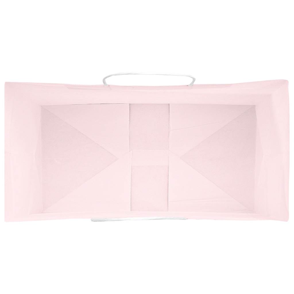 vidaXL Torby papierowe 250 szt. z uchwytami Różowe 21x11x28 cm