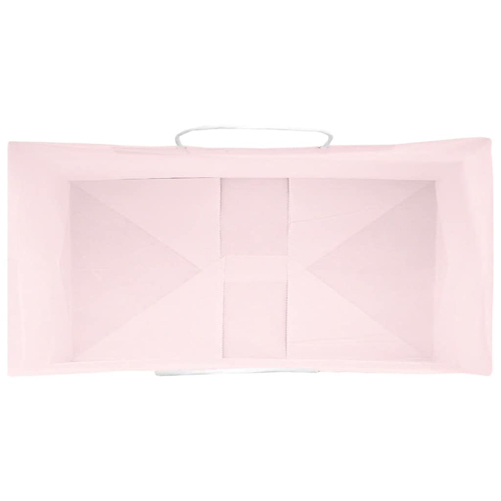 vidaXL Torby papierowe 250 szt. z uchwytami Różowe 21x11x31 cm