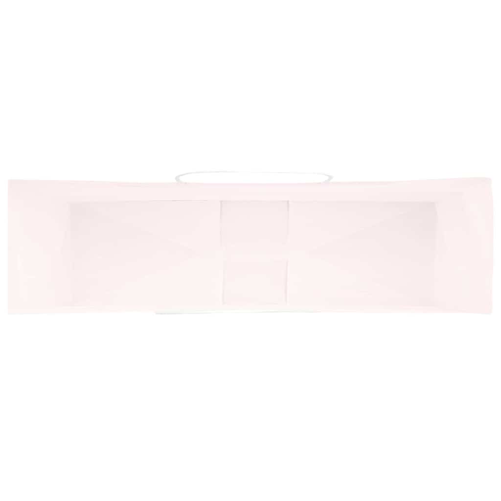 vidaXL Torby papierowe 250 szt. z uchwytami Różowe 54x15x49 cm