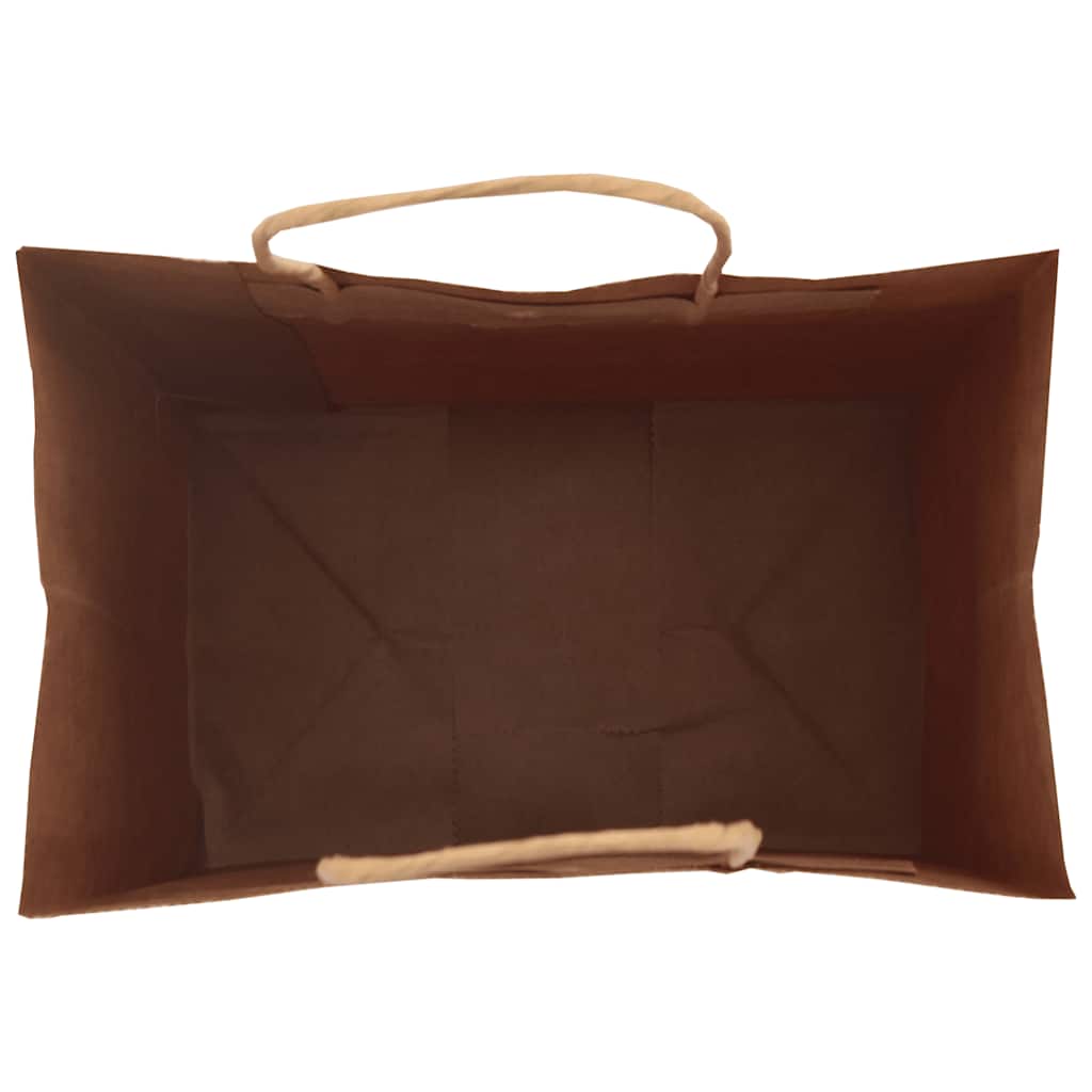 vidaXL Torby papierowe 250 szt. z uchwytami Niebieskie 32x22x24 cm