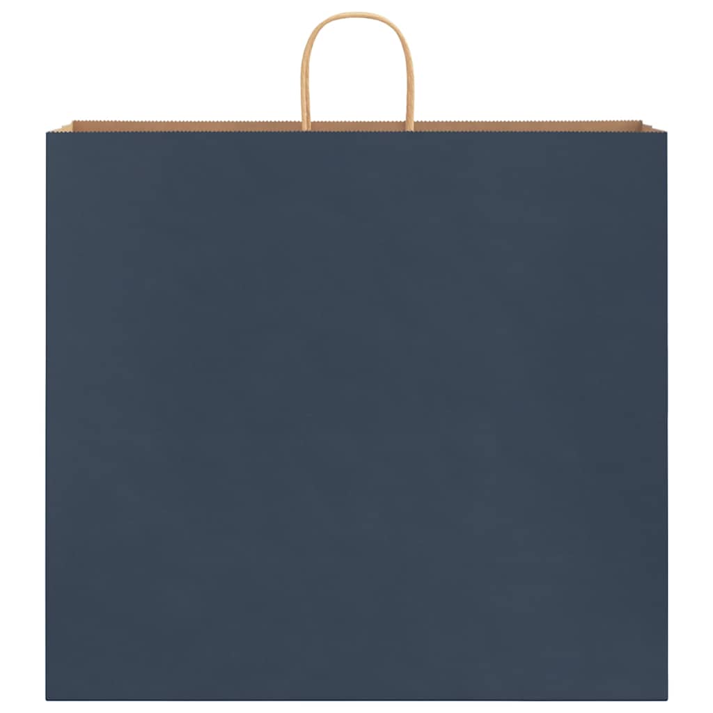 vidaXL Torby papierowe 250 szt. z uchwytami Niebieskie 54x15x49 cm