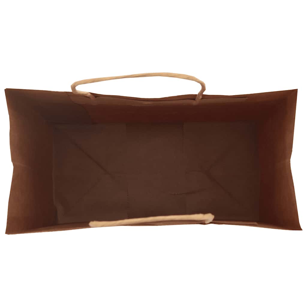 vidaXL Torby papierowe 250 szt. z uchwytami zielone 32x17x44 cm