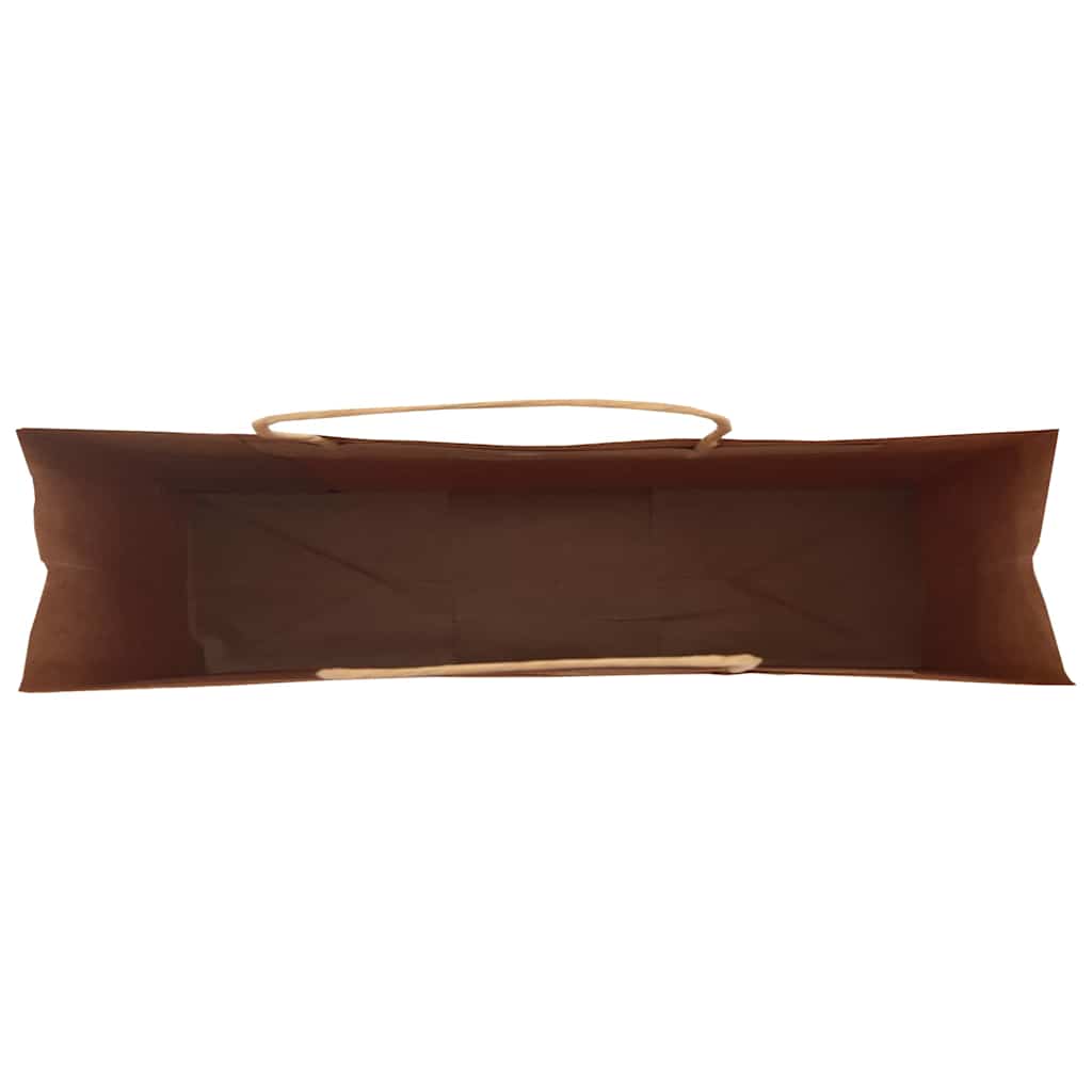 vidaXL Torby papierowe 250 szt. z uchwytami zielone 54x15x49 cm