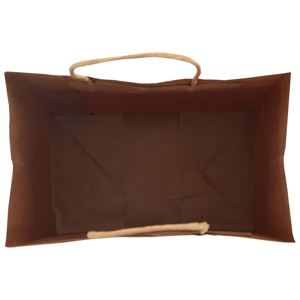 vidaXL Torby papierowe 250 szt. z uchwytami czerwone 26x17x25 cm