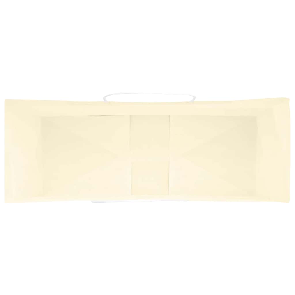 vidaXL Torby papierowe 50 szt. z uchwytami żółte 45x17x48 cm
