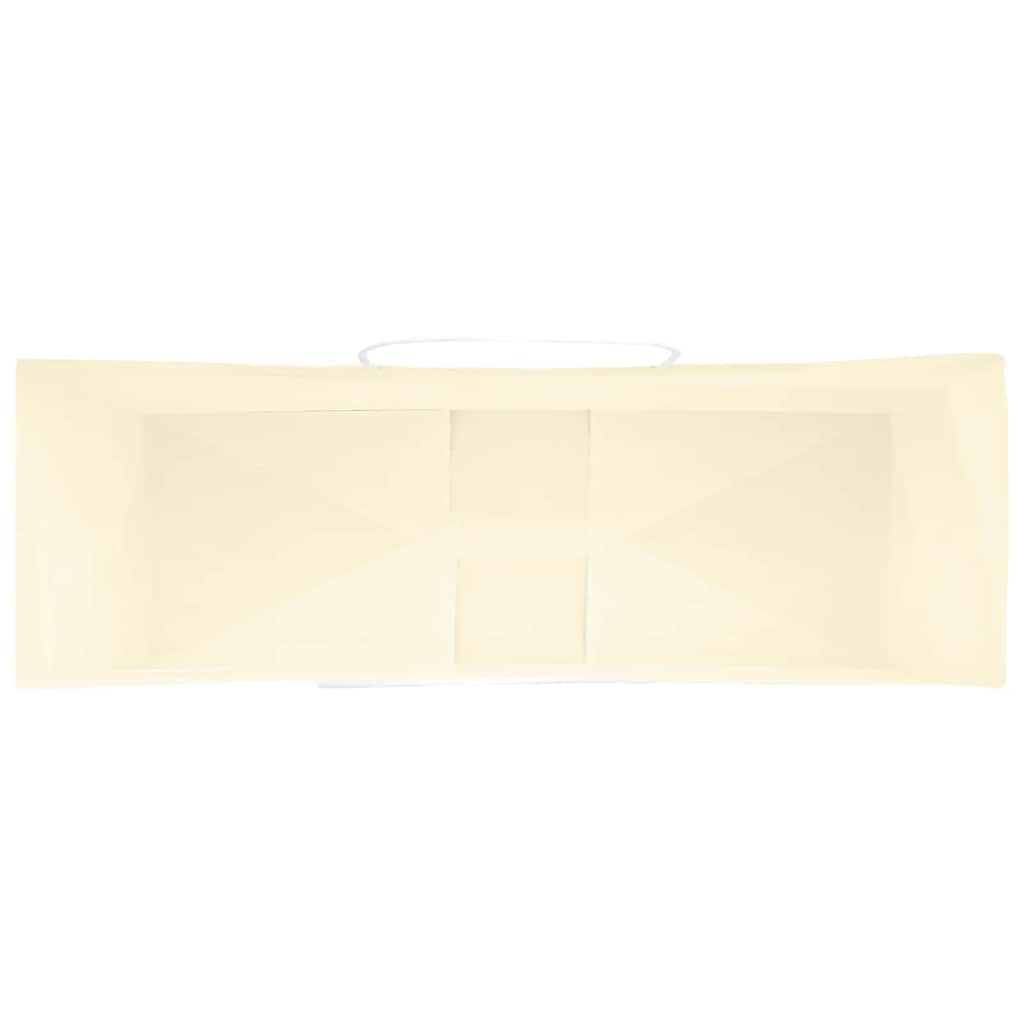 vidaXL Torby papierowe 250 szt. z uchwytami żółte 32x12x42 cm