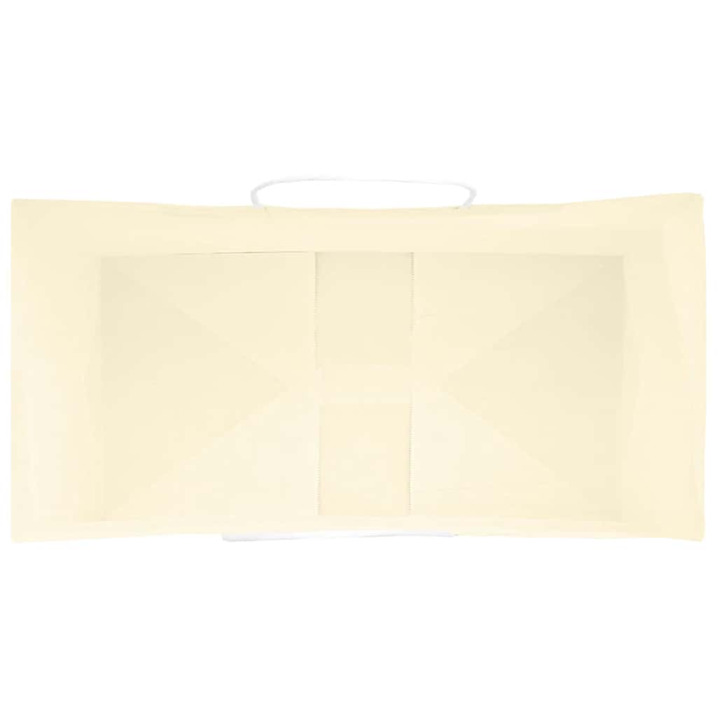 vidaXL Torby papierowe 250 szt. z uchwytami żółte 32x17x44 cm