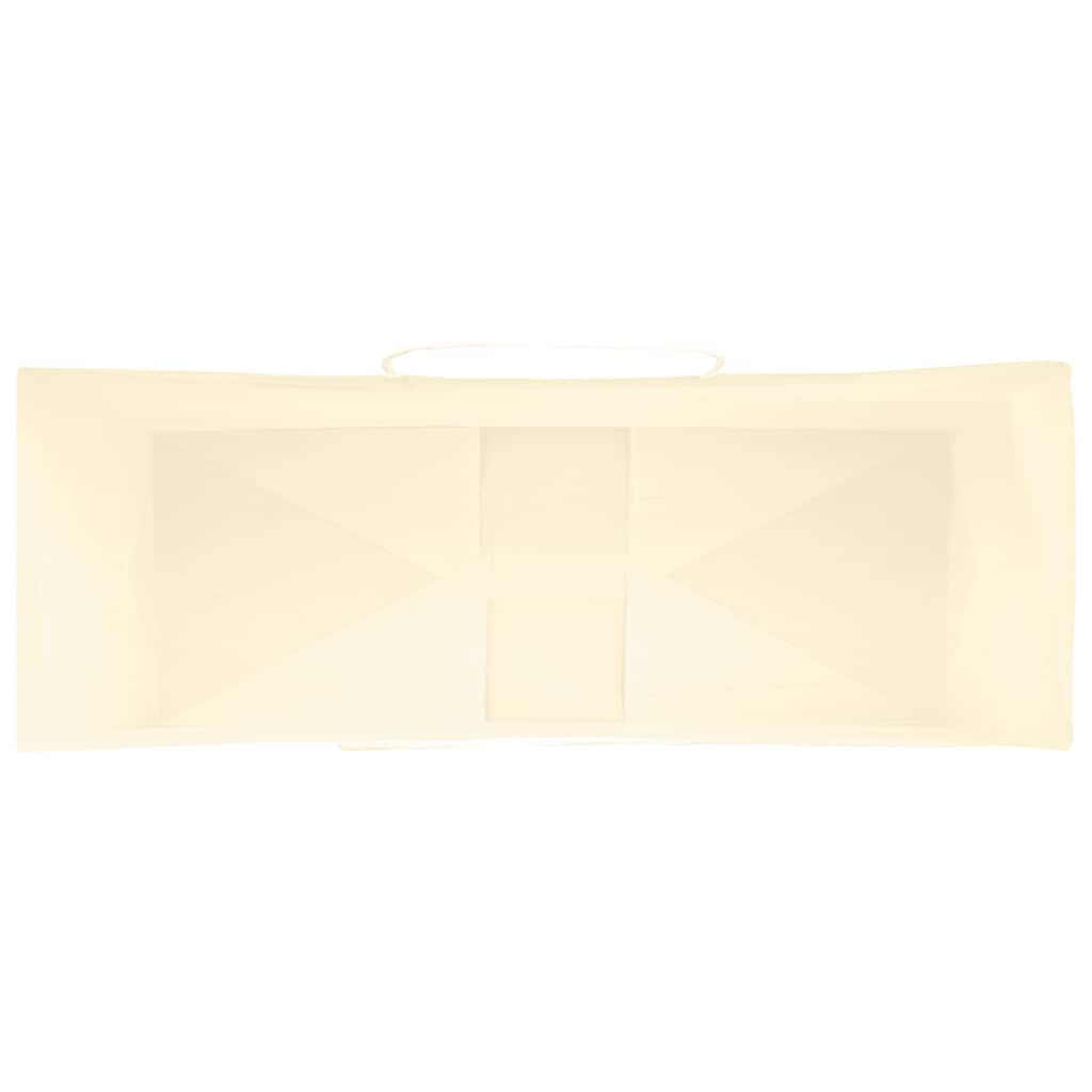 vidaXL Torby papierowe 250 szt. z uchwytami żółte 45x17x48 cm