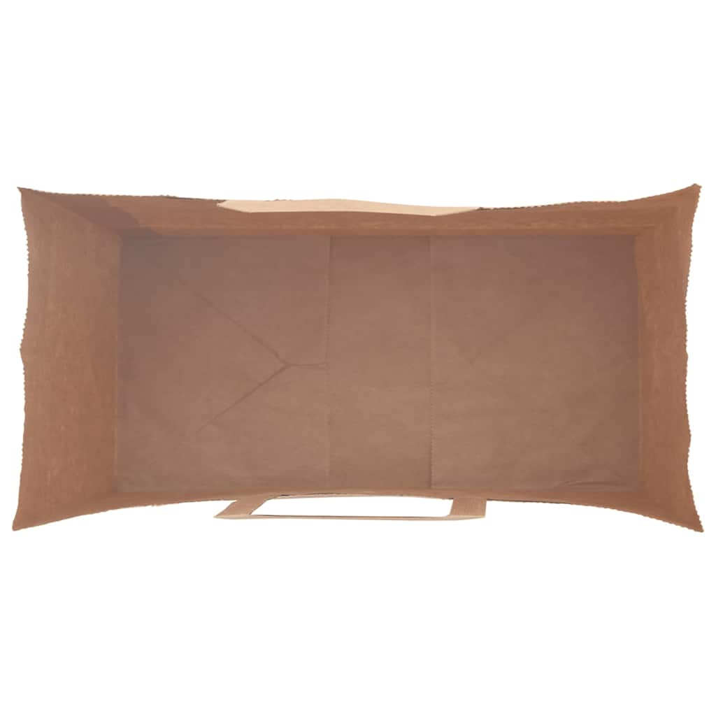 vidaXL Torby papierowe 50 szt. z uchwytami Brązowe 18x8x22 cm