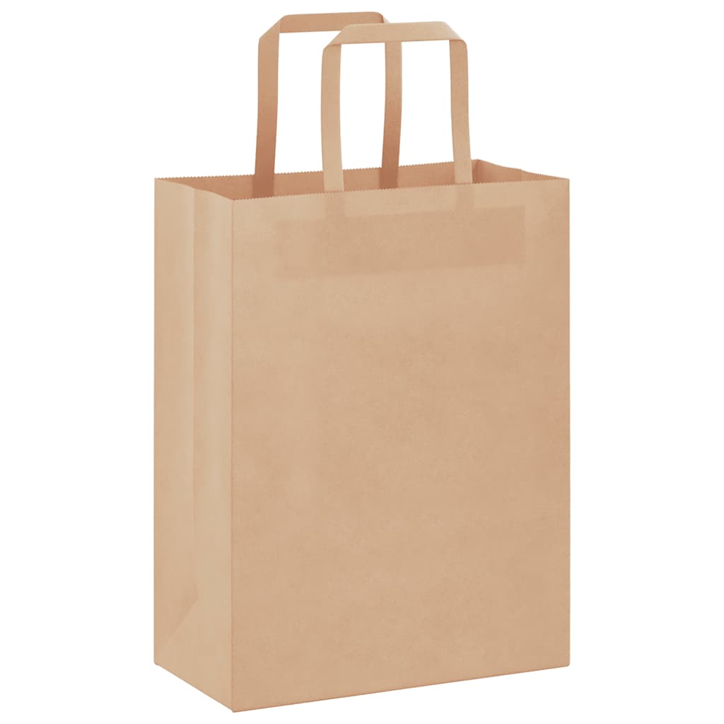 vidaXL Torby papierowe 50 szt. z uchwytami Brązowe 21x11x28 cm