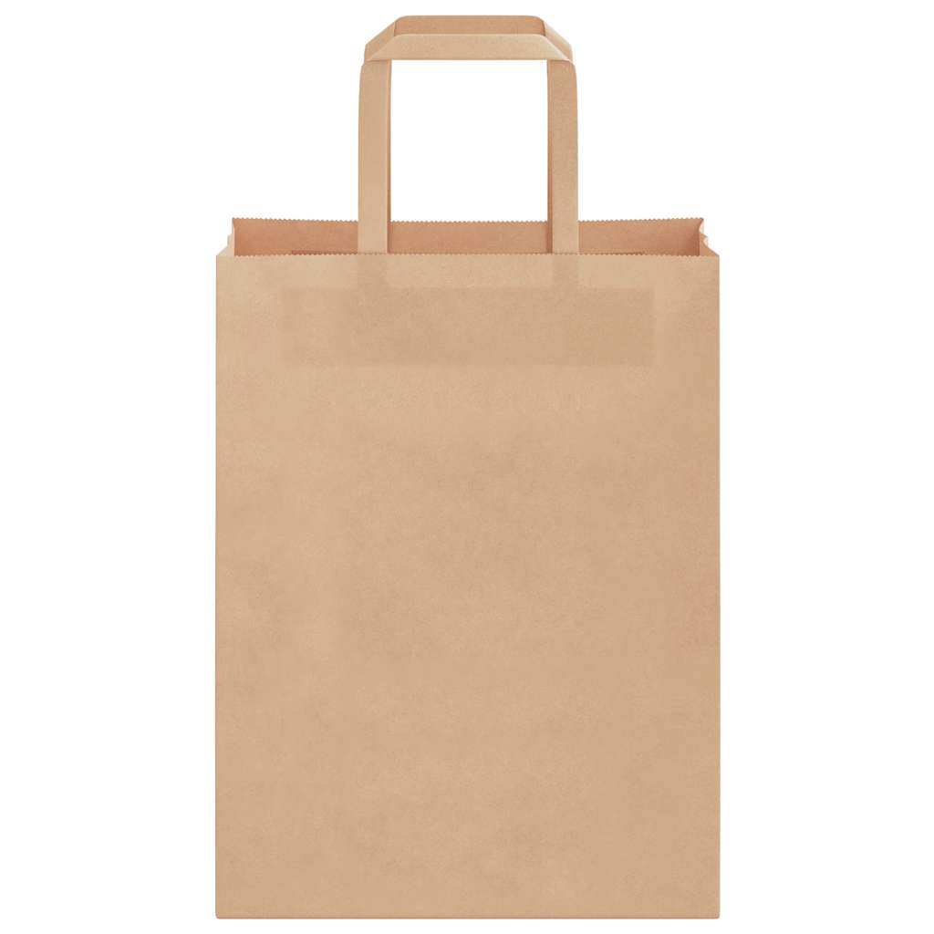 vidaXL Torby papierowe 50 szt. z uchwytami Brązowe 21x11x28 cm