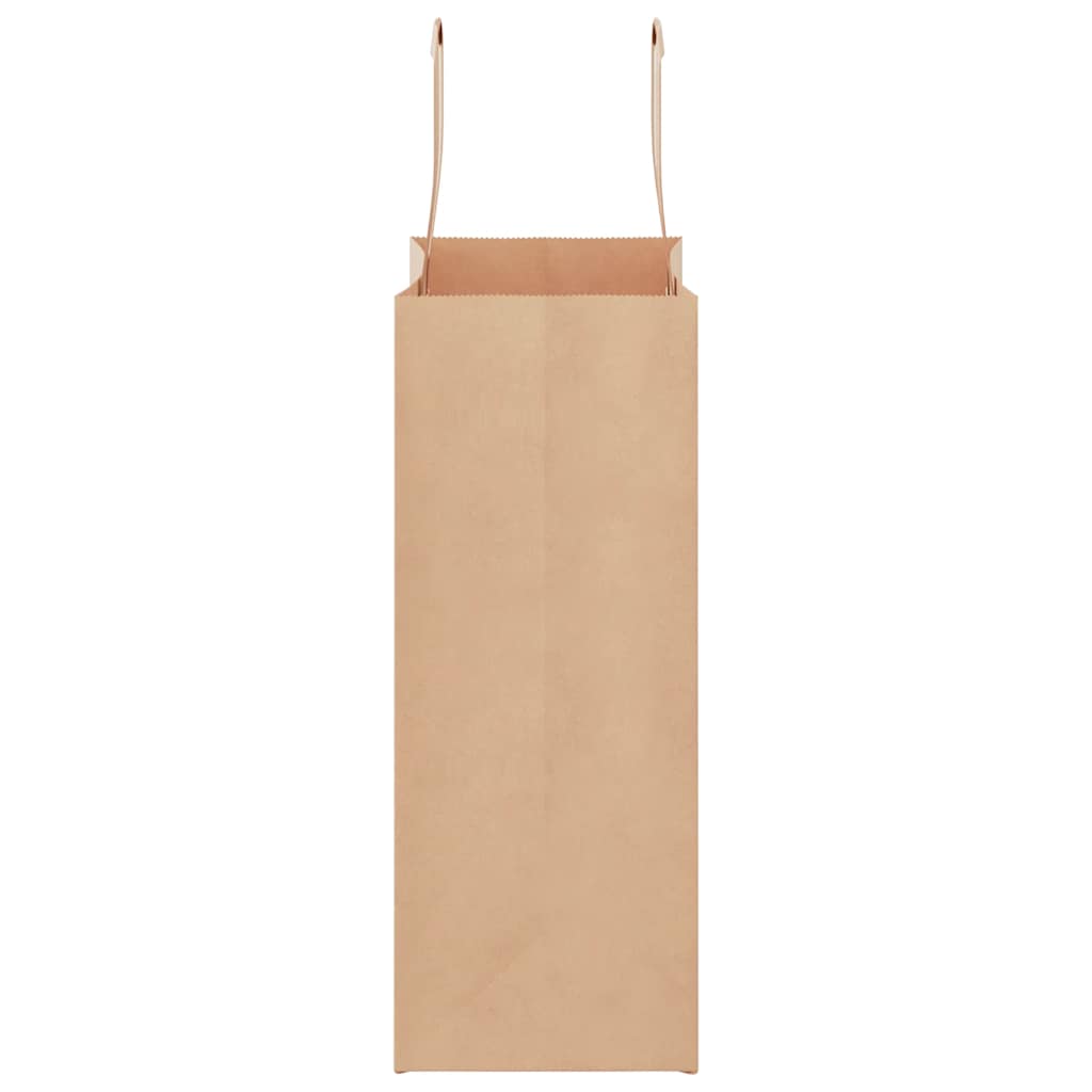 vidaXL Torby papierowe 50 szt. z uchwytami Brązowe 21x11x28 cm