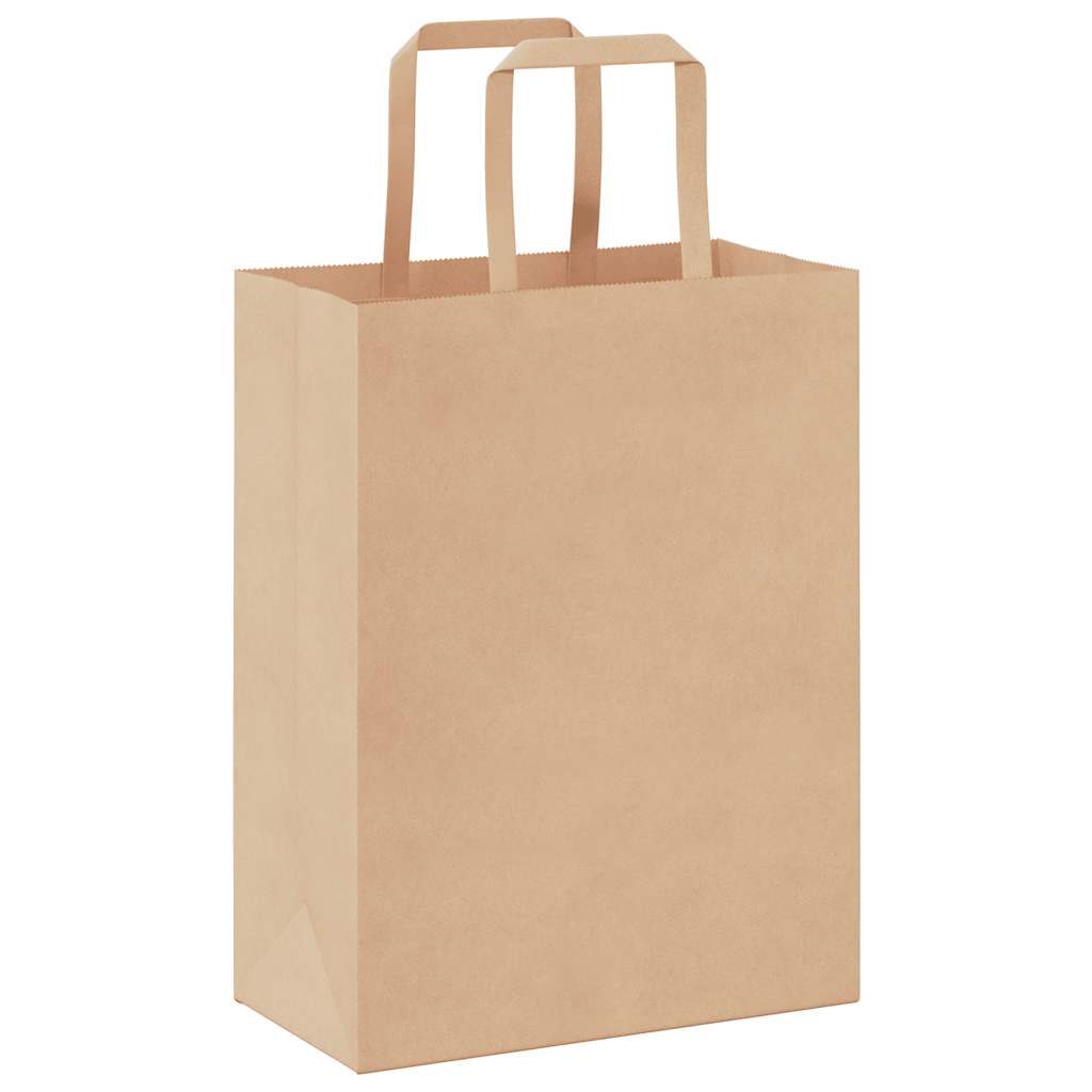 vidaXL Torby papierowe 50 szt. z uchwytami Brązowe 21x11x28 cm