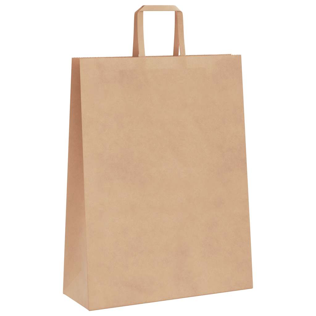 vidaXL Torby papierowe 50 szt. z uchwytami Brązowe 32x12x42 cm