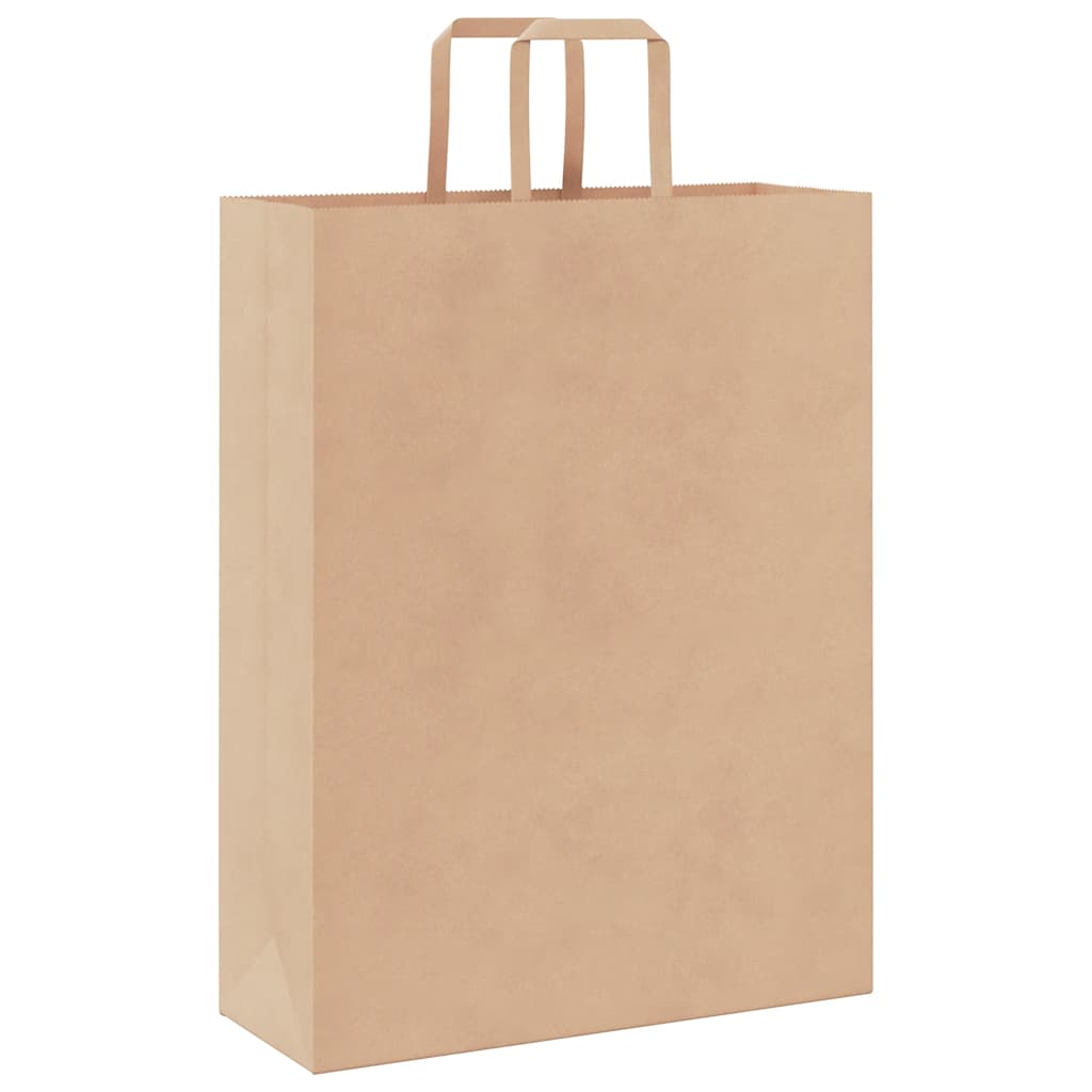vidaXL Torby papierowe 50 szt. z uchwytami Brązowe 32x12x42 cm