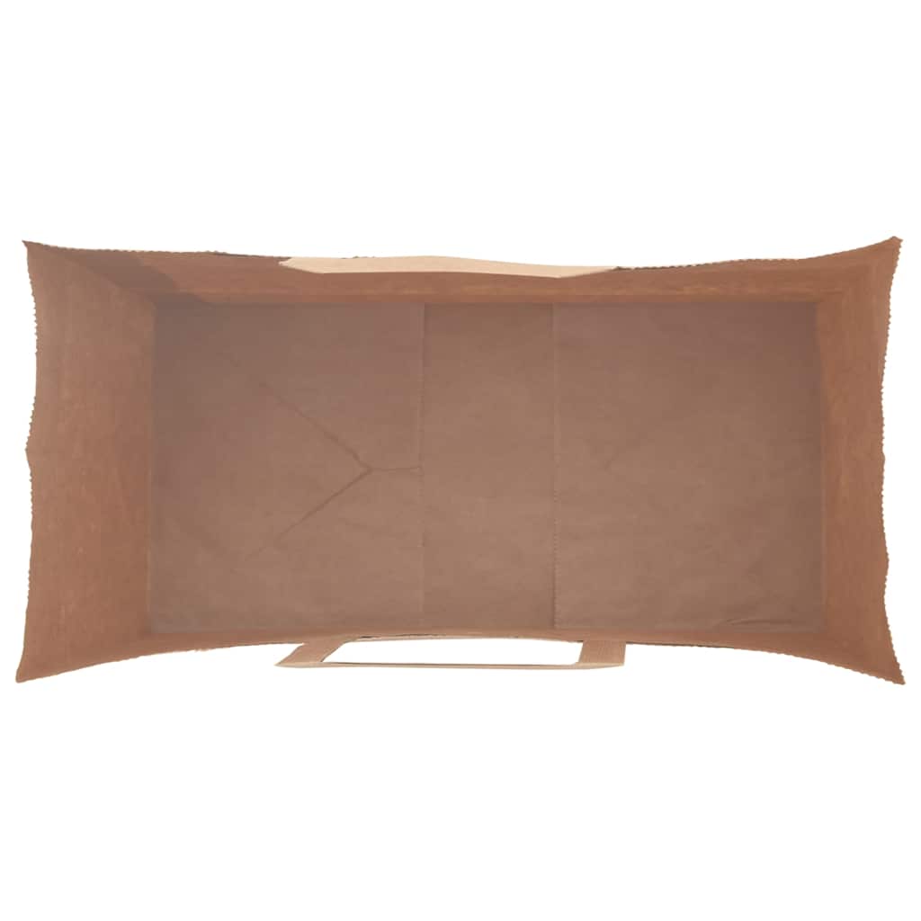vidaXL Torby papierowe 250 szt. z uchwytami Brązowe 18x8x22 cm