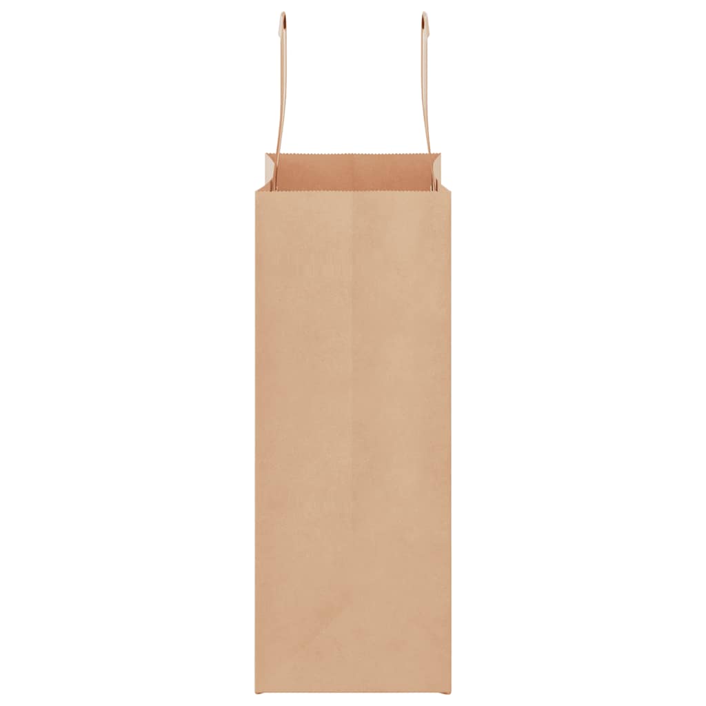 vidaXL Torby papierowe 250 szt. z uchwytami Brązowe 21x11x28 cm