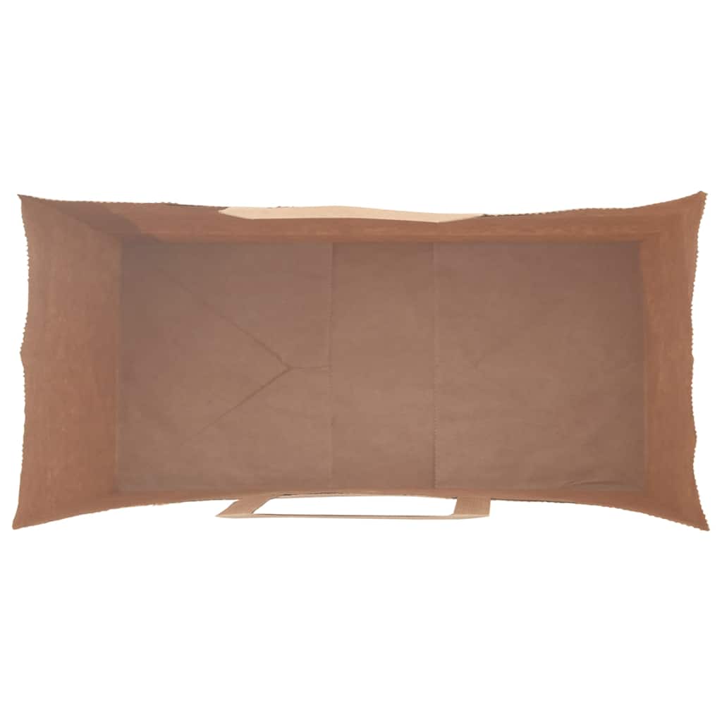 vidaXL Torby papierowe 250 szt. z uchwytami Brązowe 26x12x35 cm