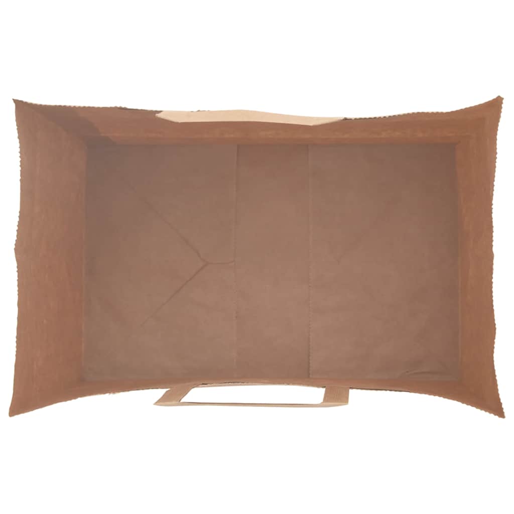 vidaXL Torby papierowe 250 szt. z uchwytami Brązowe 26x17x25 cm