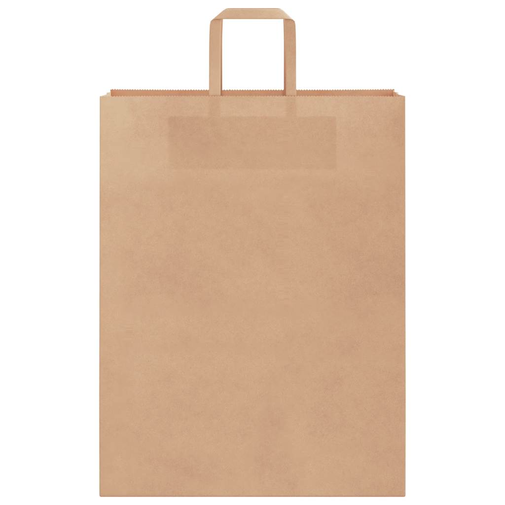 vidaXL Torby papierowe 250 szt. z uchwytami Brązowe 32x12x42 cm